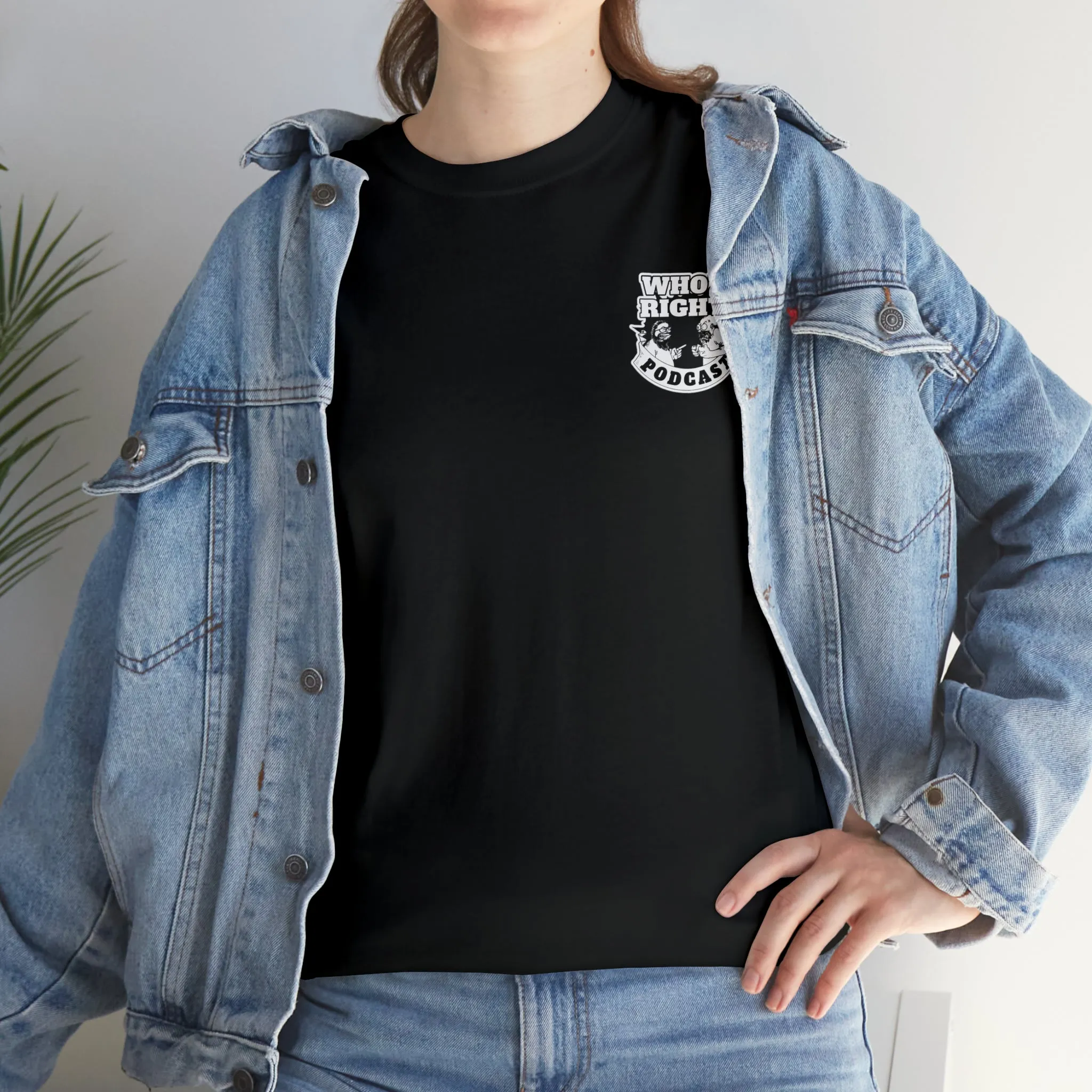 Logo Front/If Food Will Eat on Back (Unisex Heavy Cotton Tee)