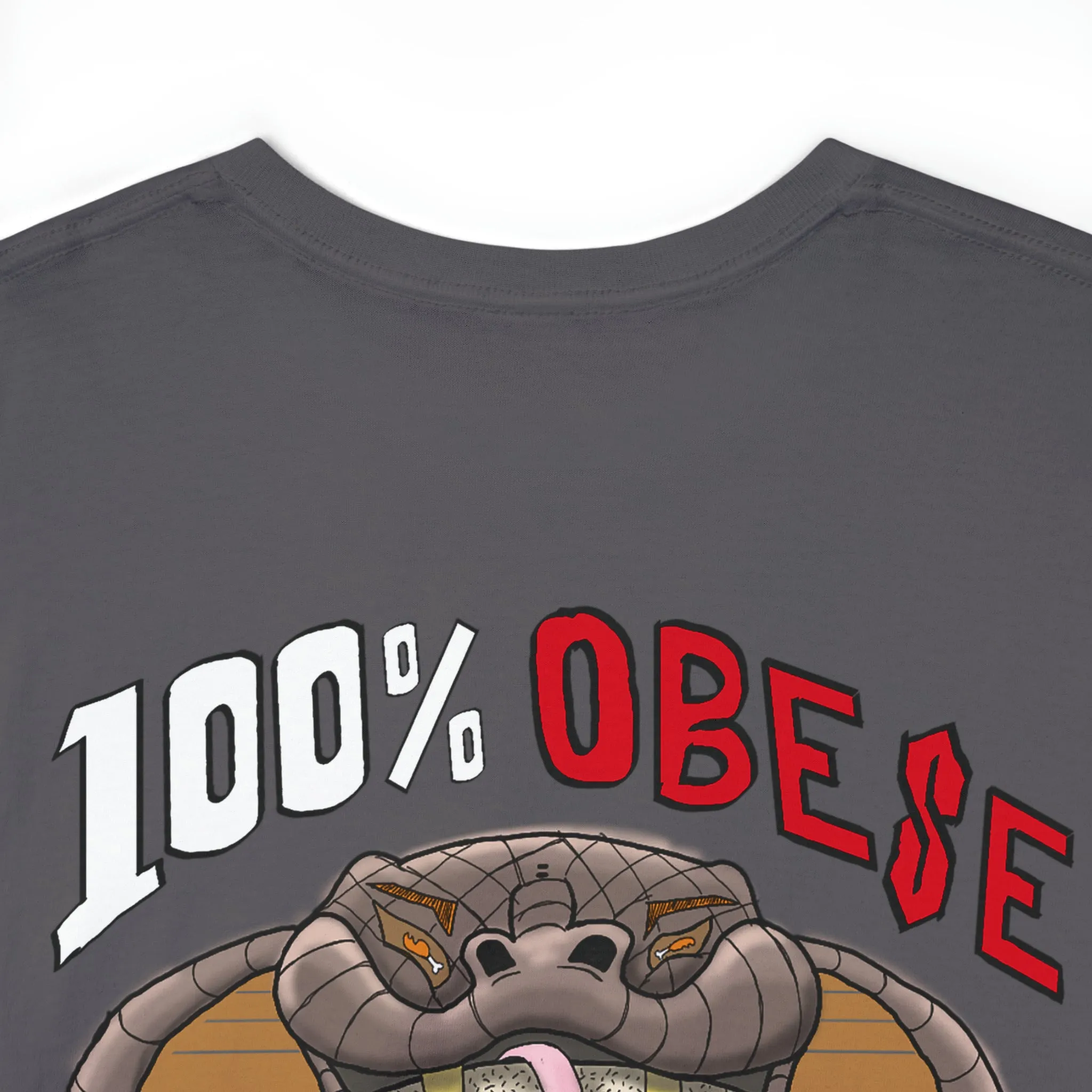 Logo Front/If Food Will Eat on Back (Unisex Heavy Cotton Tee)