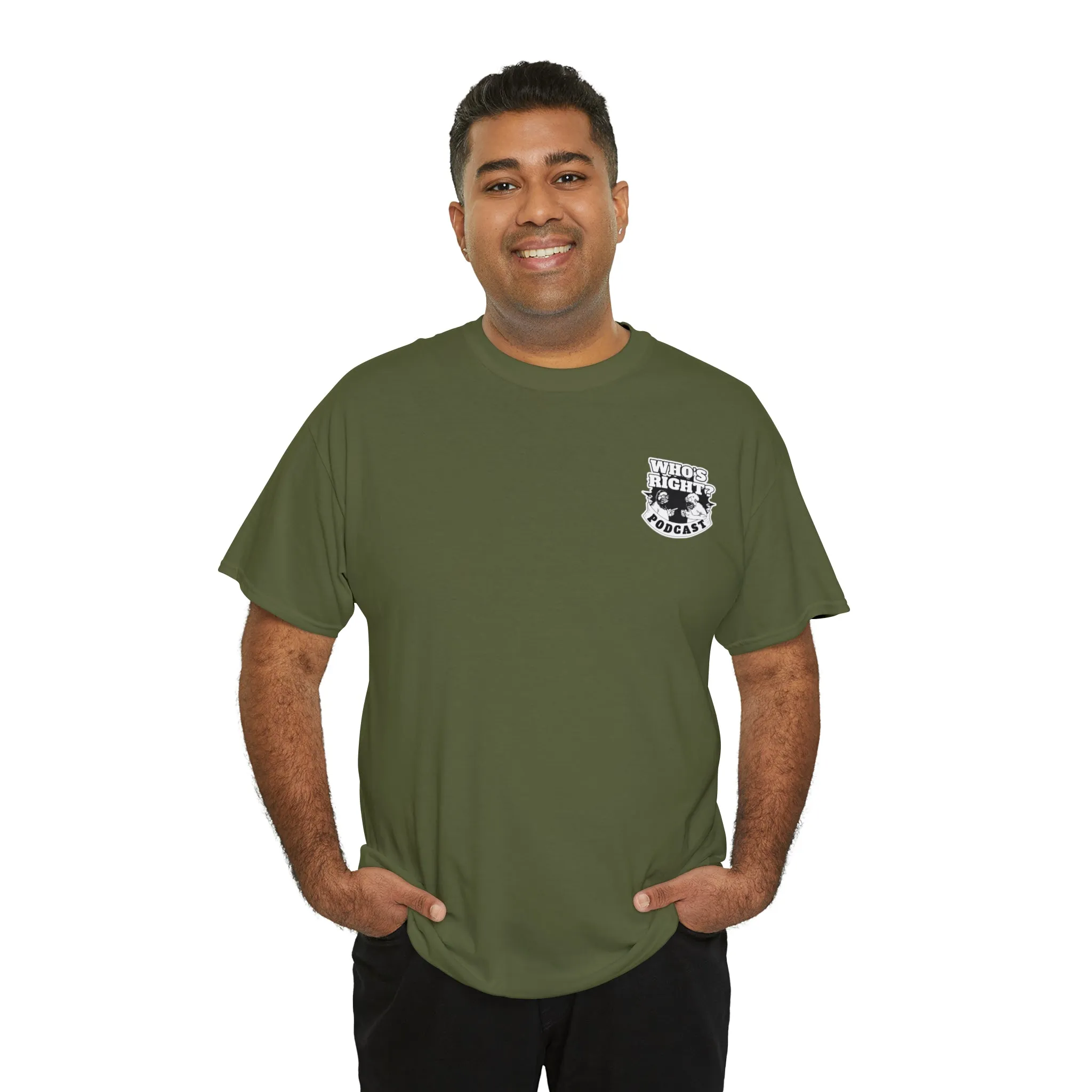 Logo Front/If Food Will Eat on Back (Unisex Heavy Cotton Tee)