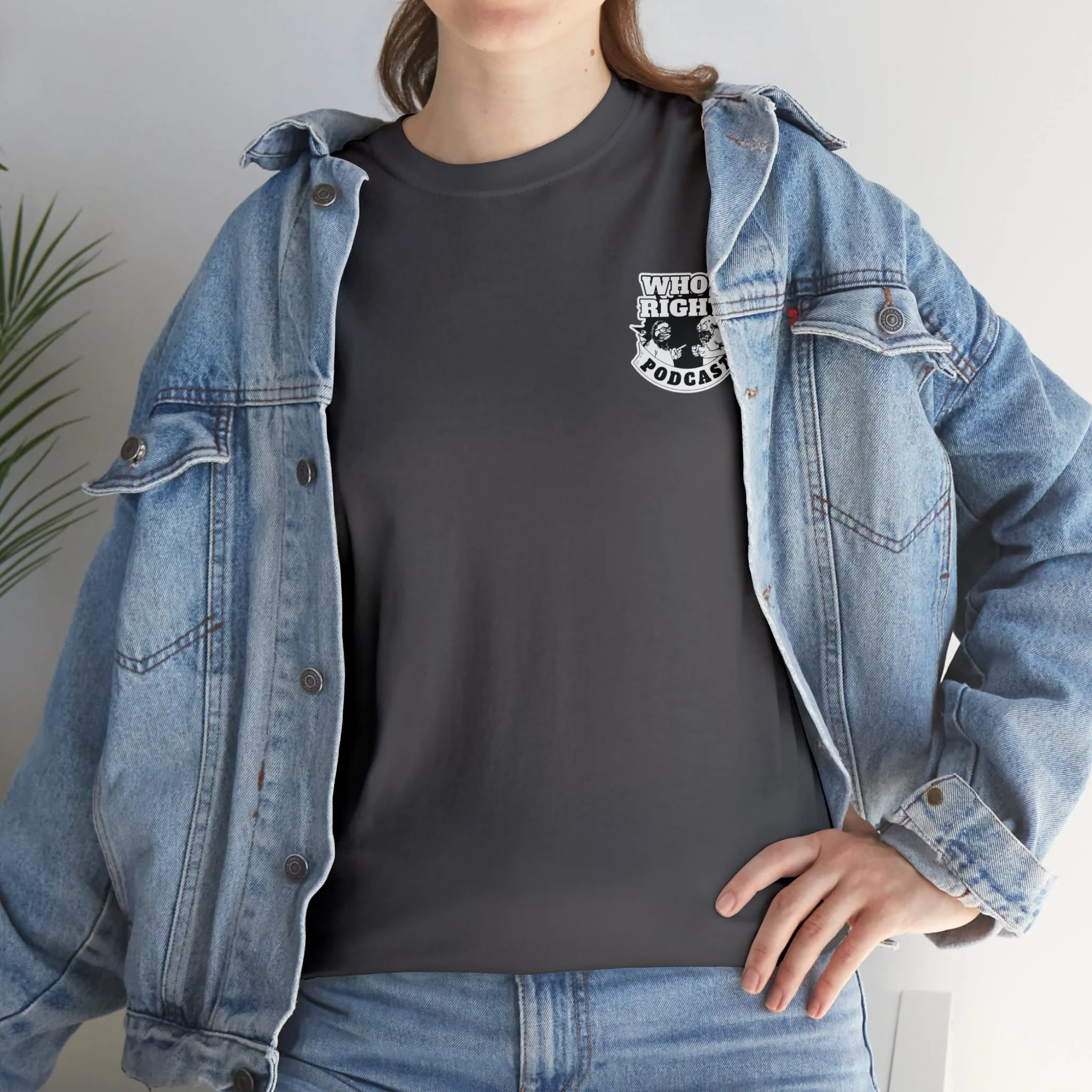 Logo Front/If Food Will Eat on Back (Unisex Heavy Cotton Tee)