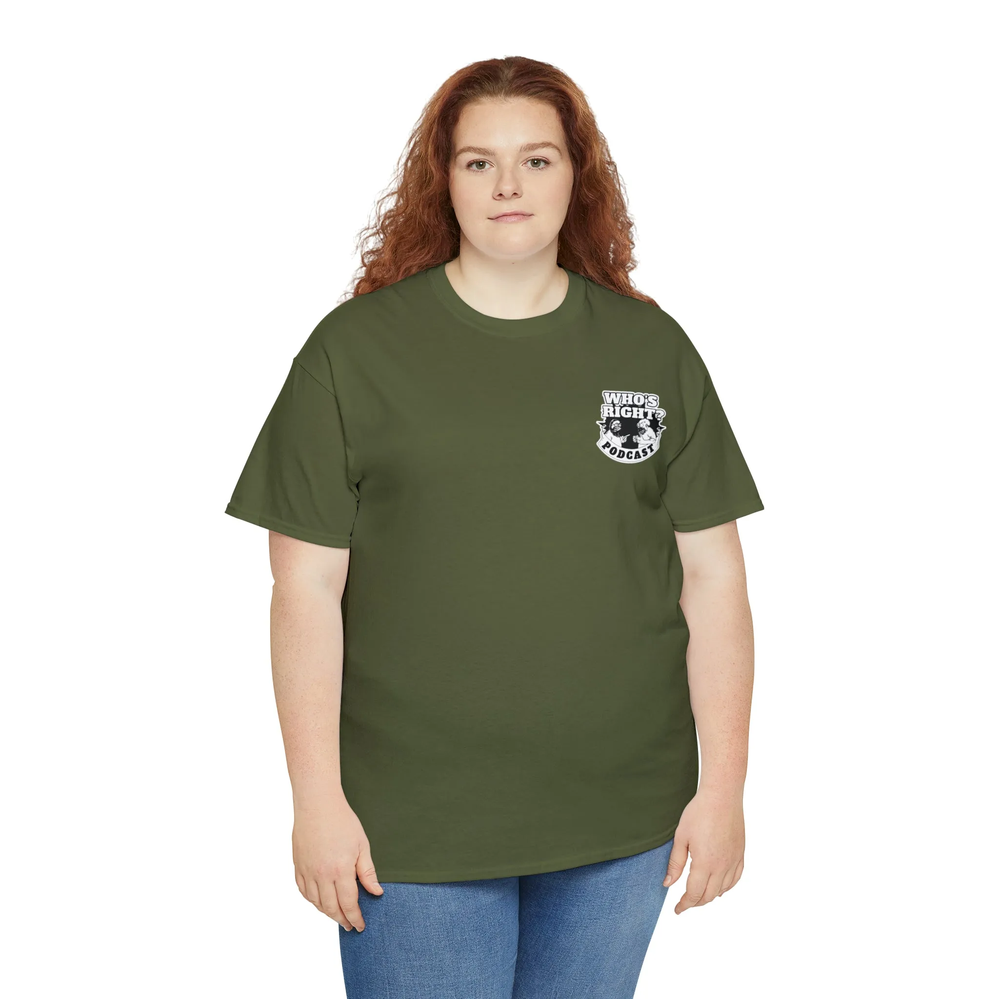 Logo Front/If Food Will Eat on Back (Unisex Heavy Cotton Tee)