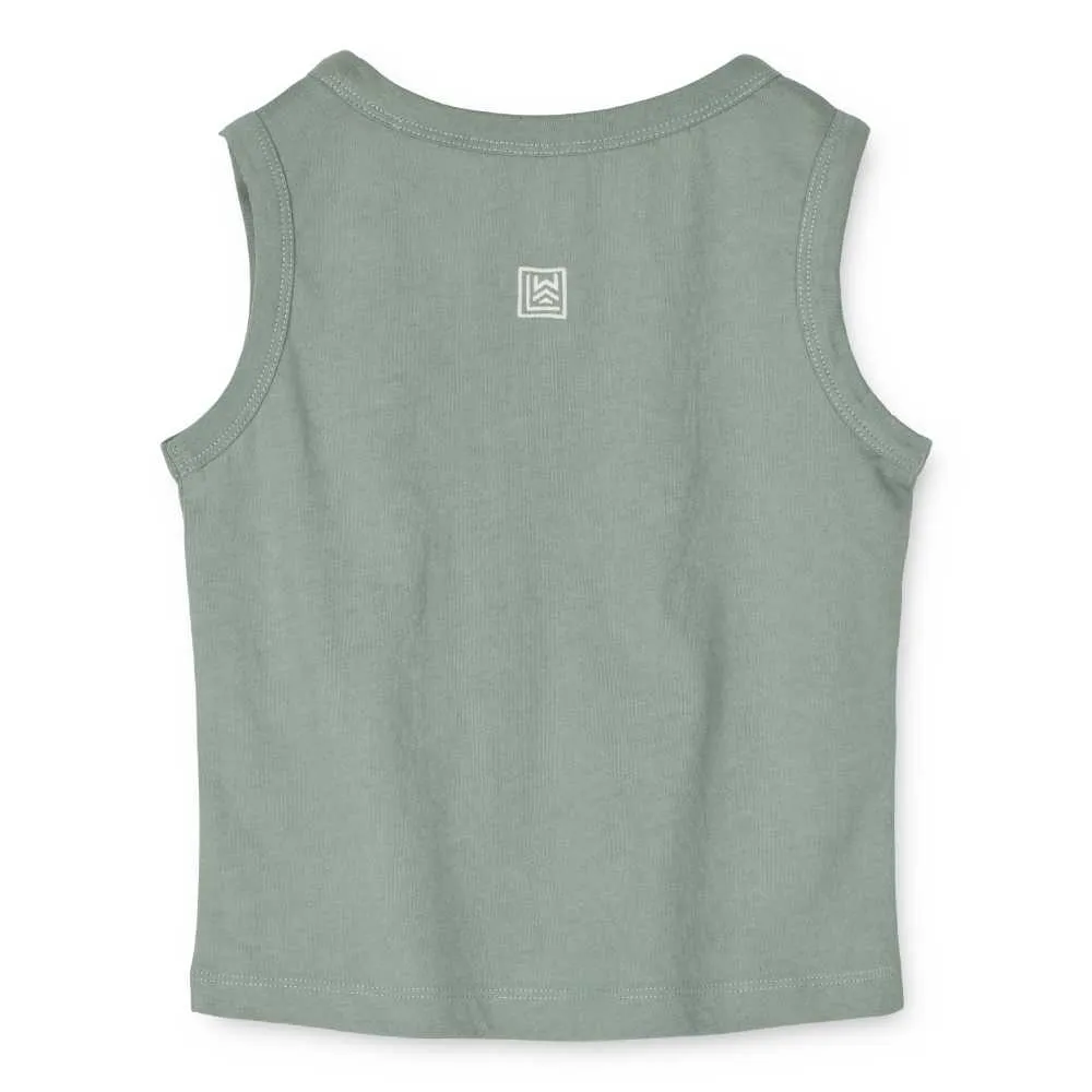 Lonvo Print Tank Top aus Jersey 100% Bio Baumwolle GOTS