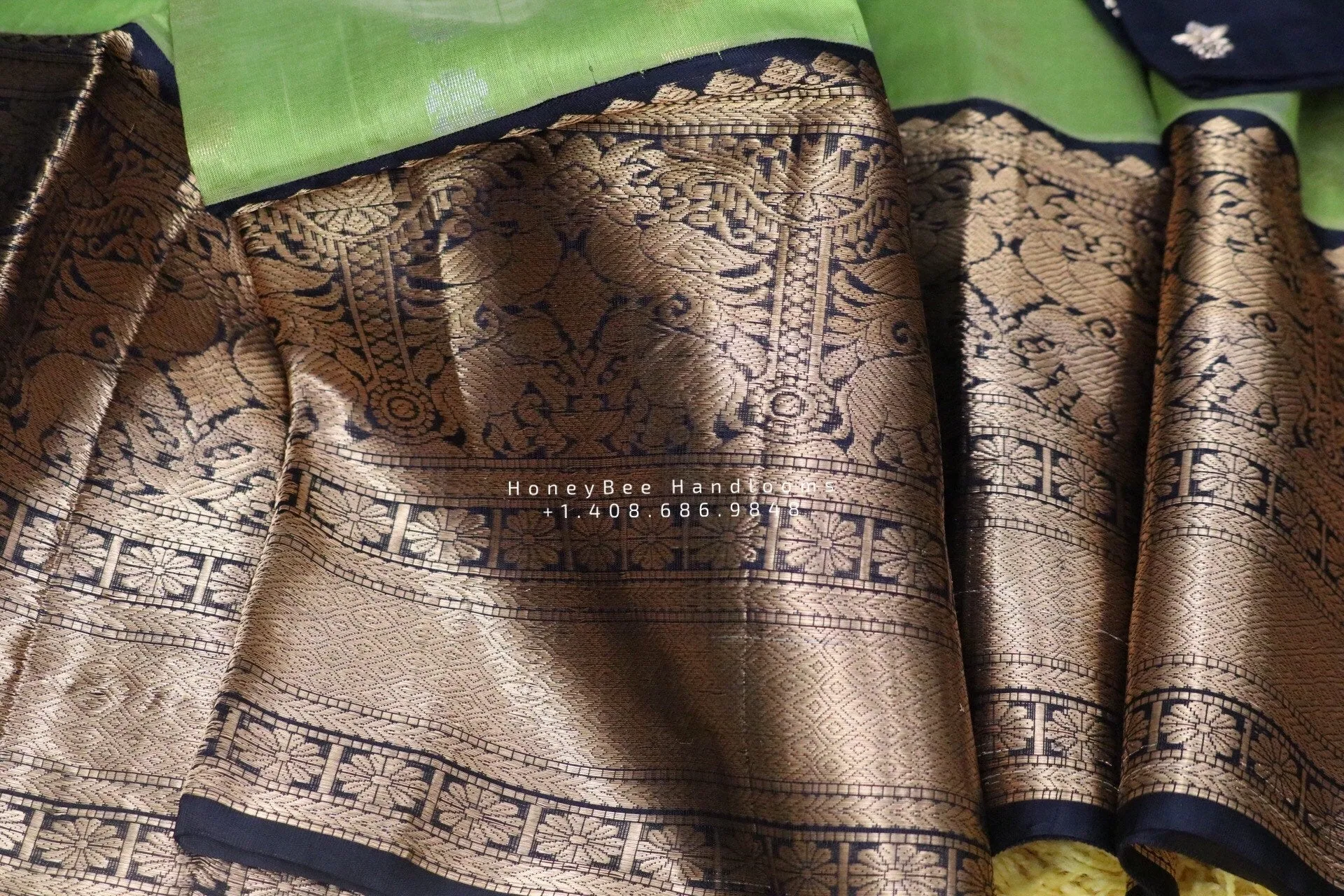 Lyte Weight Pattu Saree blouse -Pattu Blouse -Kuppadam Tissue Pattu Saree blouse - Saree Blouse -Green Saree Blouse -Black Blouse-Silk Saree