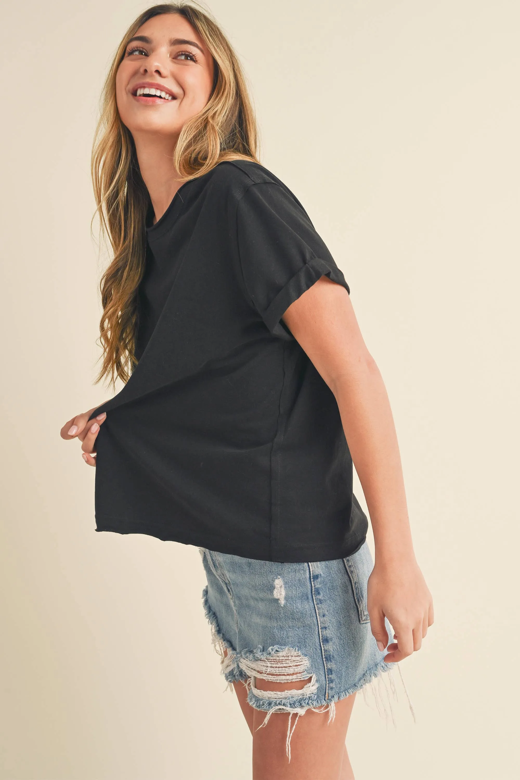Mali Baby Tee Short Sleeve Top
