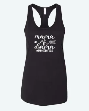 Mama of drama tank top, mom of girls tank tops