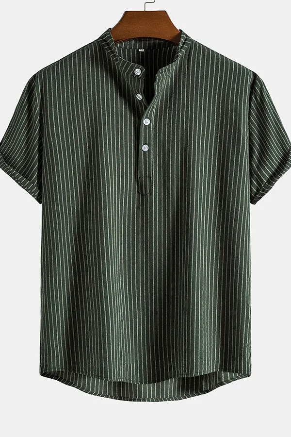 Man striped Henley Shirts