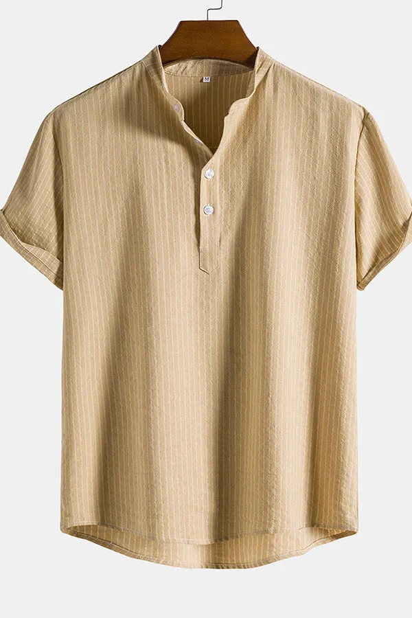 Man striped Henley Shirts