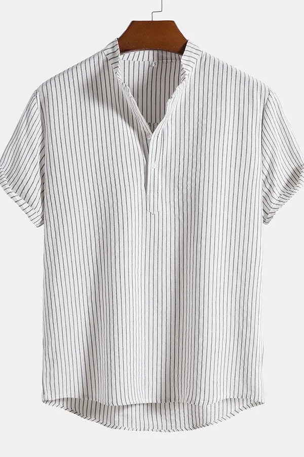 Man striped Henley Shirts