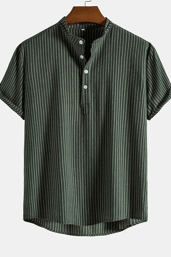 Man striped Henley Shirts