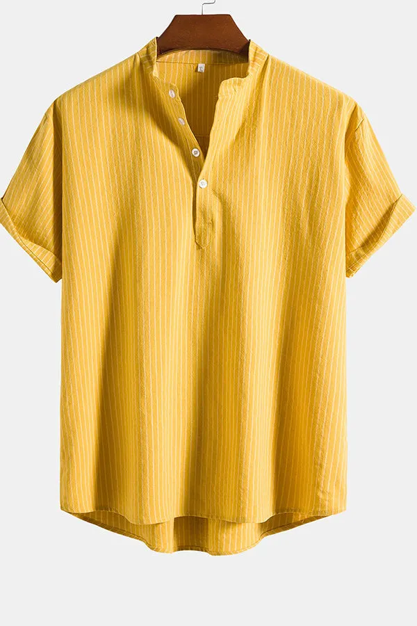 Man striped Henley Shirts