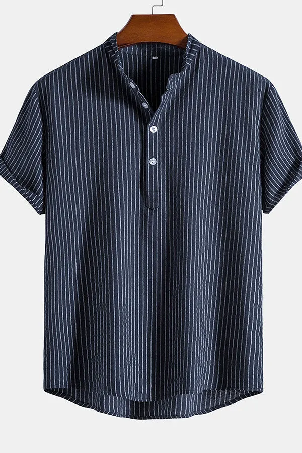 Man striped Henley Shirts