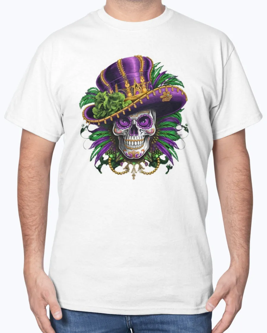 Mardi Gras Skull-hat - T-Shirt, V-Neck & Tank