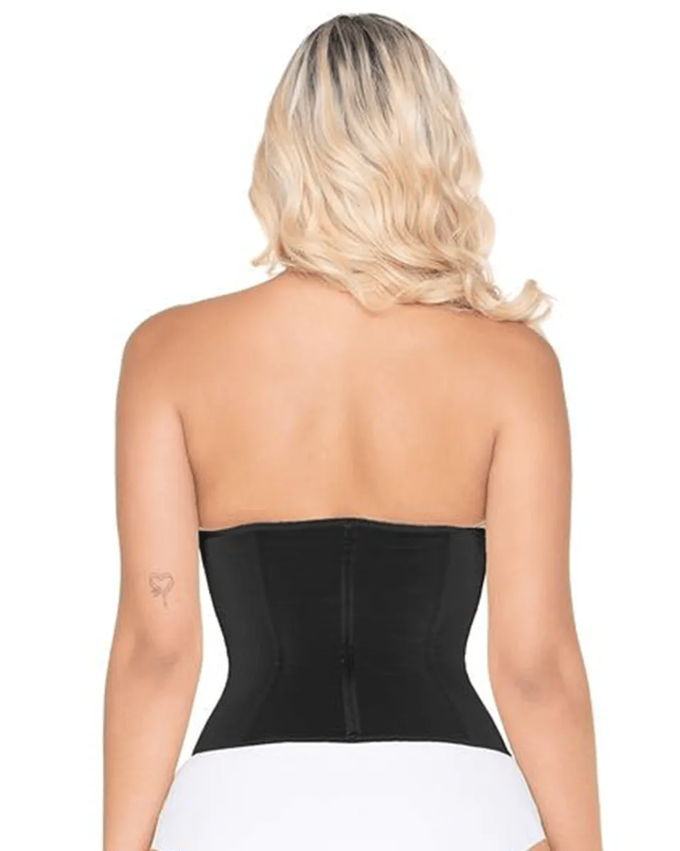 MariaE Fajas Waist Cincher Shapewear with front Zipper & Inner Hooks