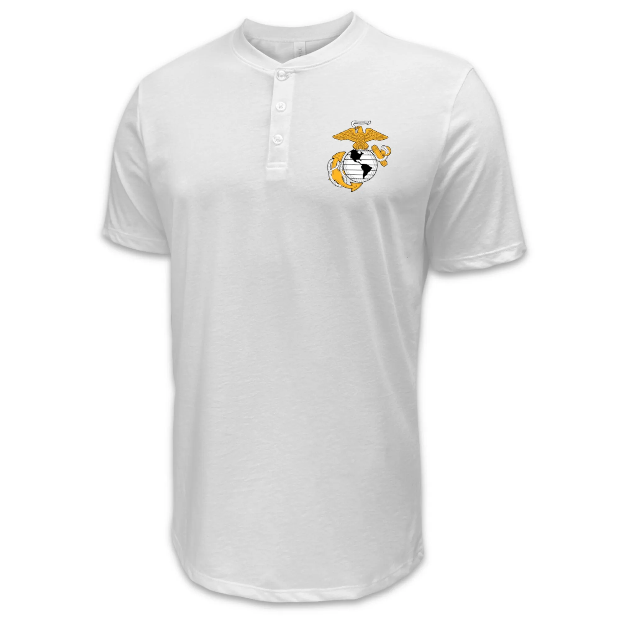 Marines EGA Mens Henley T-Shirt