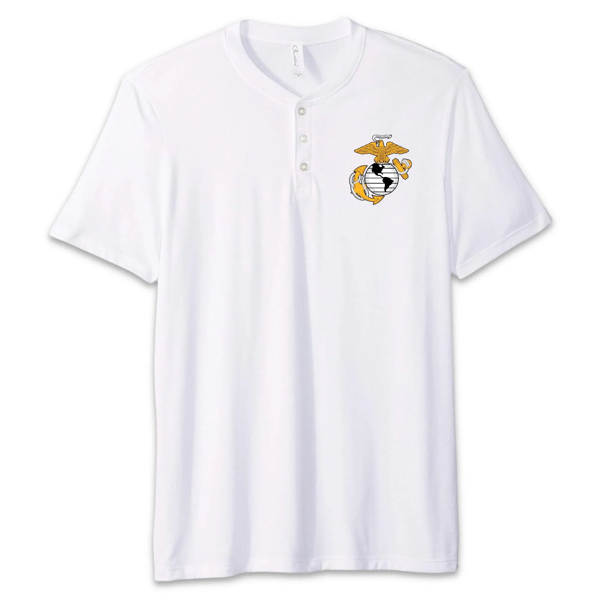 Marines EGA Mens Henley T-Shirt