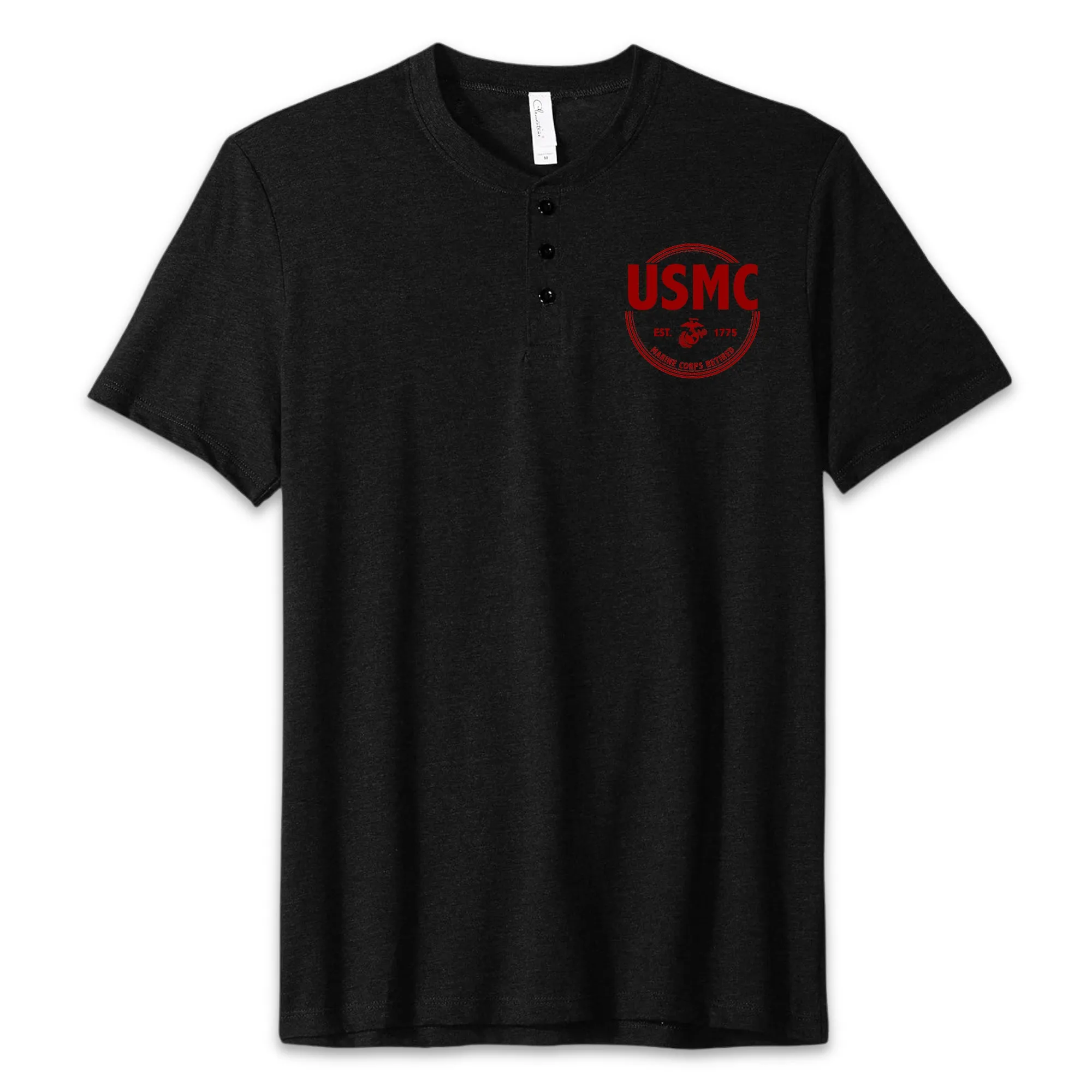 Marines Retired Mens Henley T-Shirt