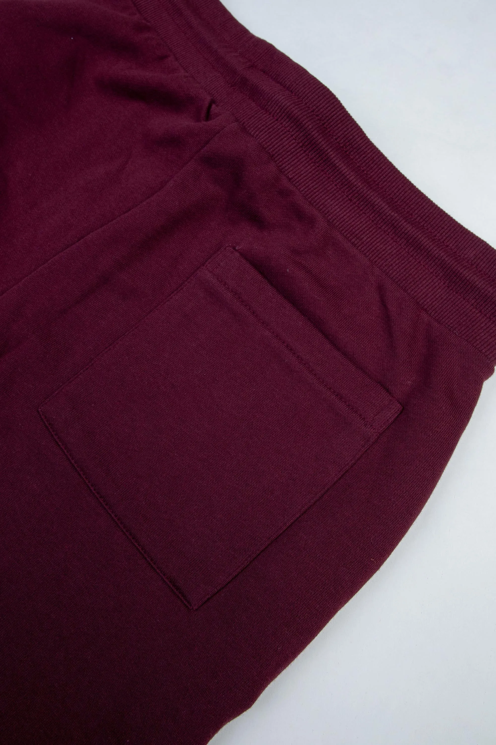 Maroon Terry Knit Trousers