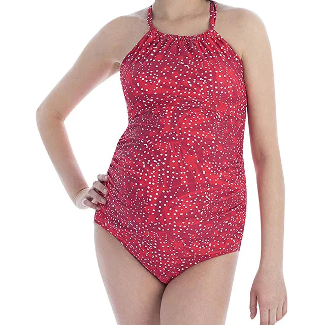 Maternity Women swimwear Ruffled one piece Swimsuit
