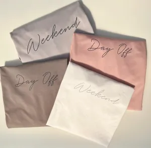 May T-Shirt in Dusky Pink with script