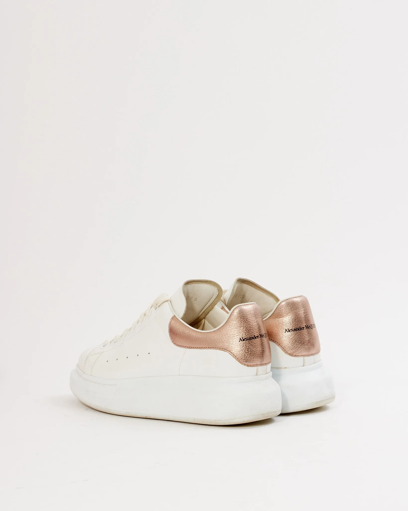 McQueen White/Pink Platform Sneakers - 39