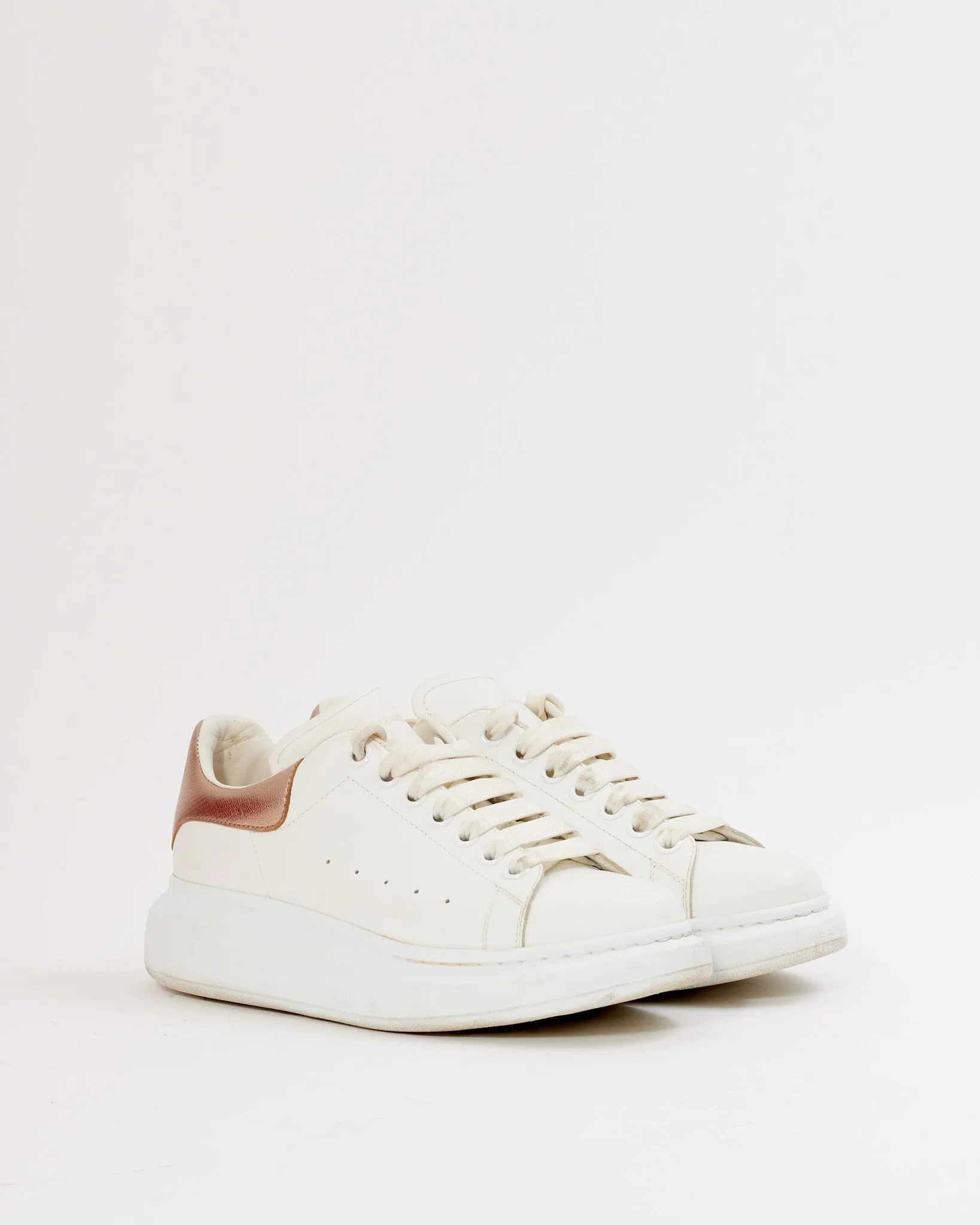 McQueen White/Pink Platform Sneakers - 39