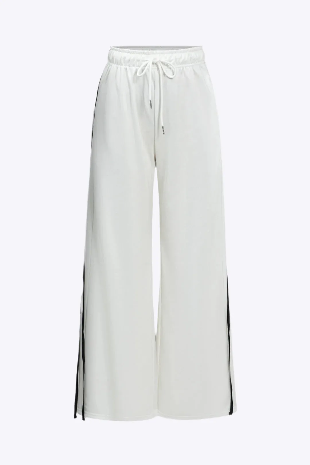 Melantha - Modern Tie Up Design Woman's Wide Leg Trousers