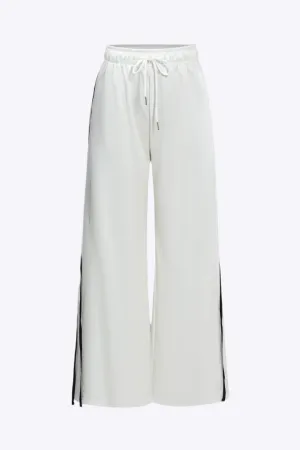 Melantha - Modern Tie Up Design Woman's Wide Leg Trousers
