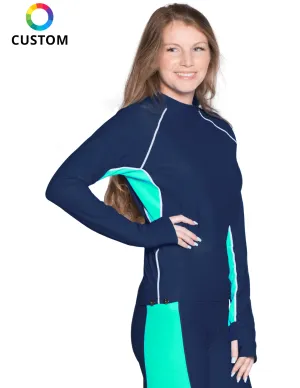 MEN AND WOMEN CUSTOM SNORKEL LONG SLEEVE RASH GUARD