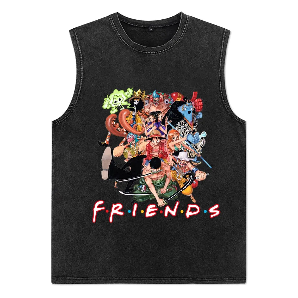 Men T-Shirts Anime Print Streetwear