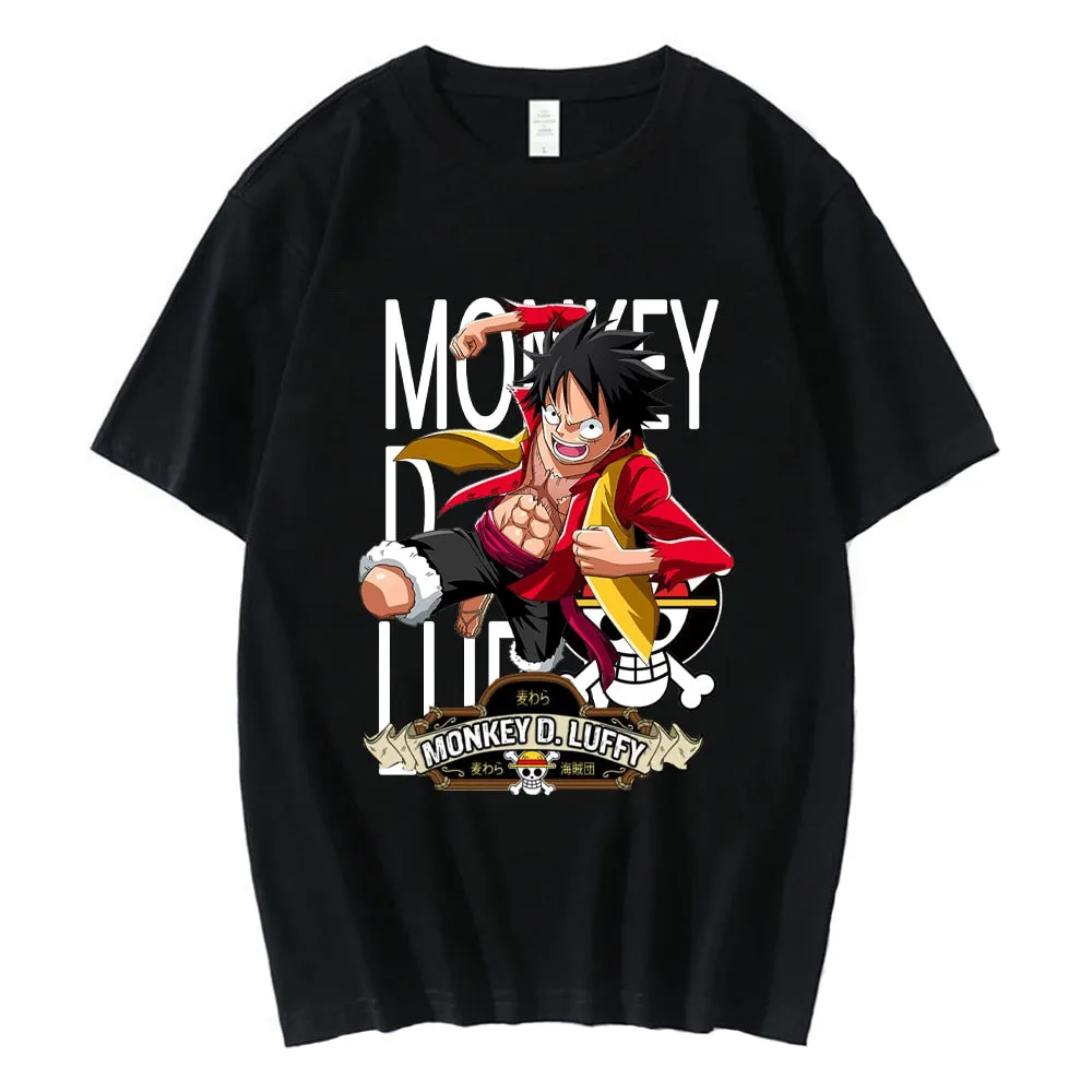 Men T-Shirts Anime Print Streetwear