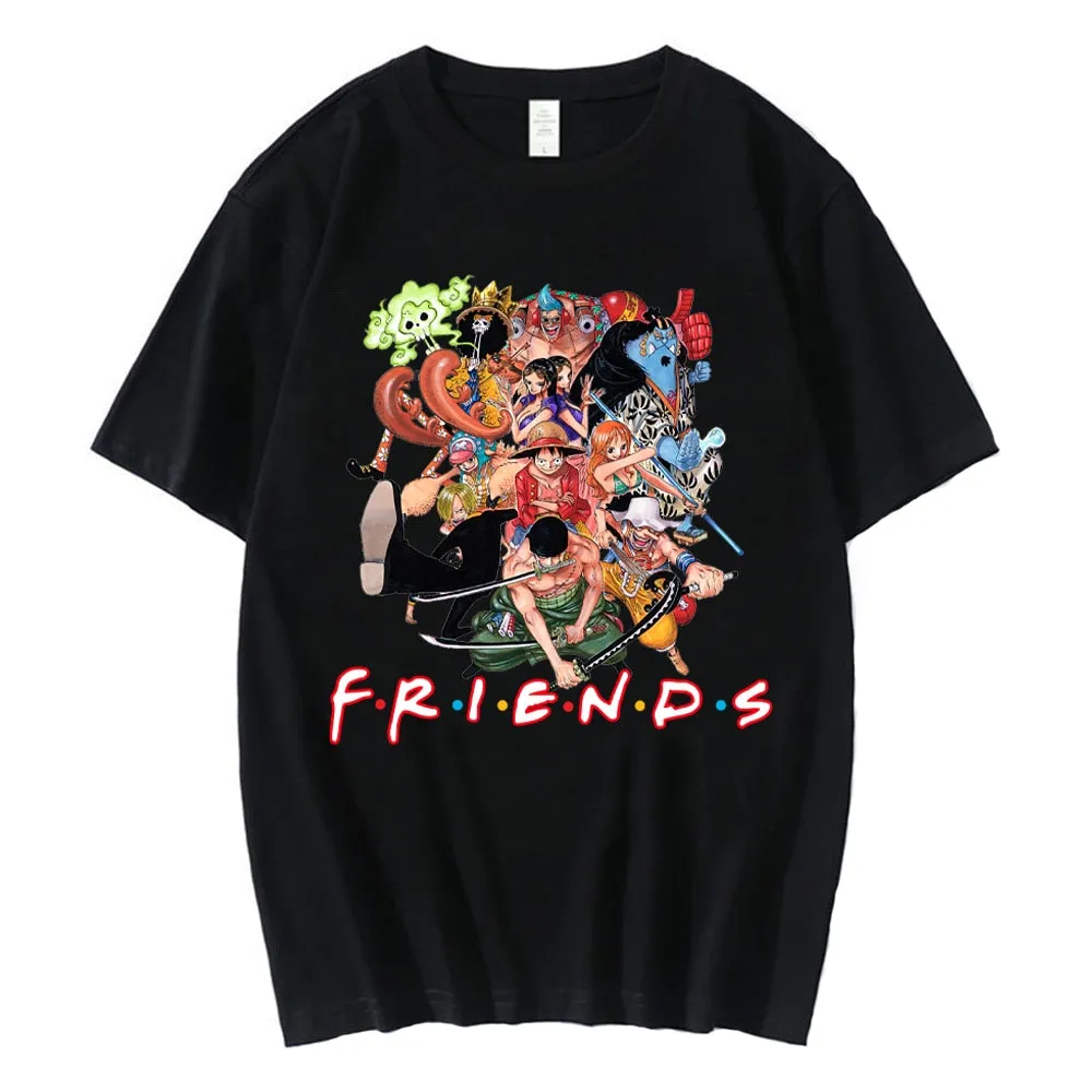 Men T-Shirts Anime Print Streetwear