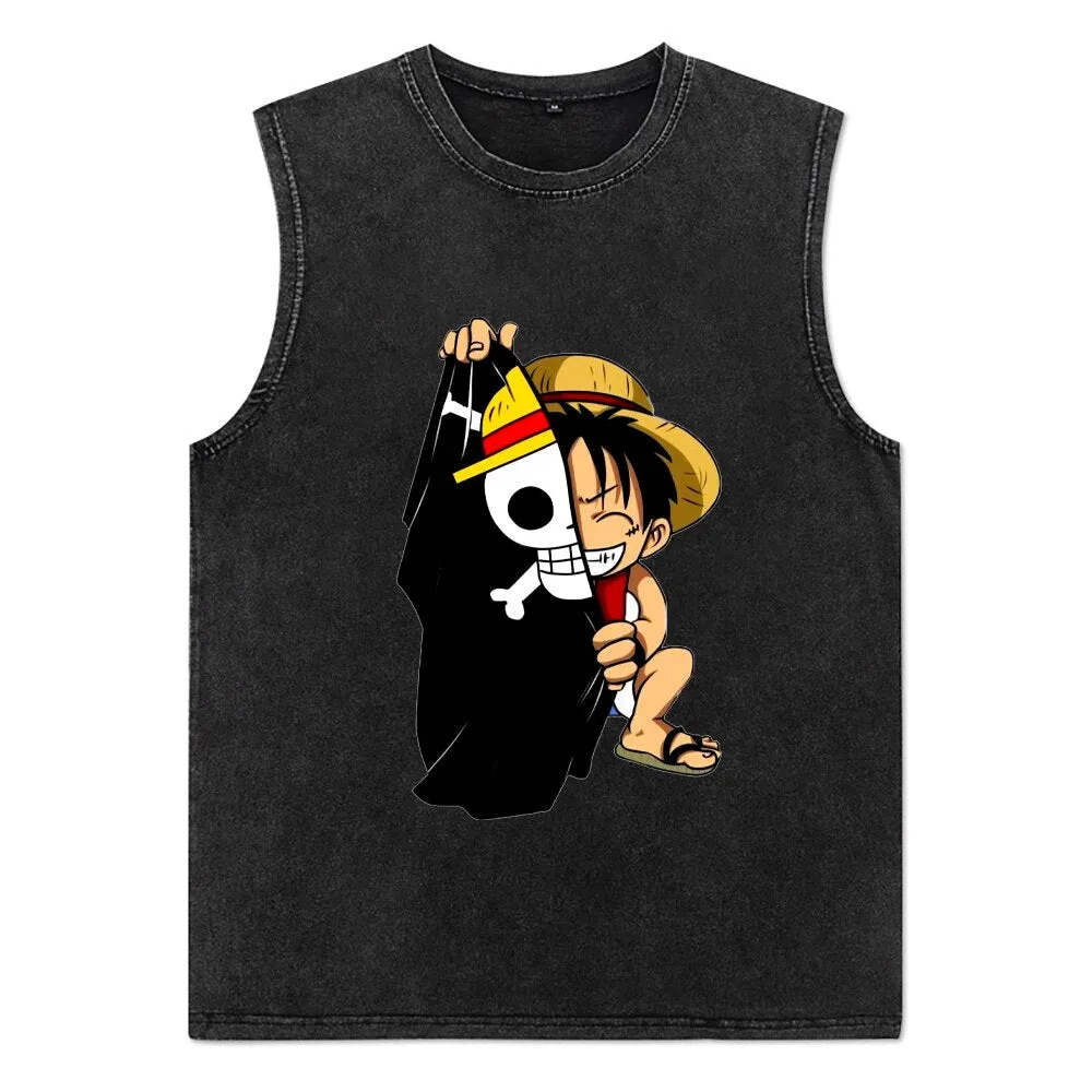Men T-Shirts Anime Print Streetwear