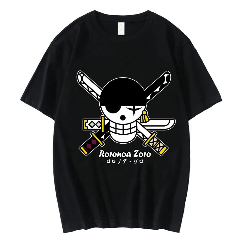 Men T-Shirts Anime Print Streetwear