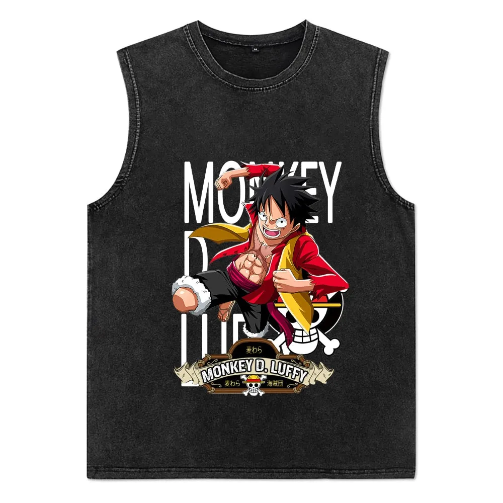 Men T-Shirts Anime Print Streetwear