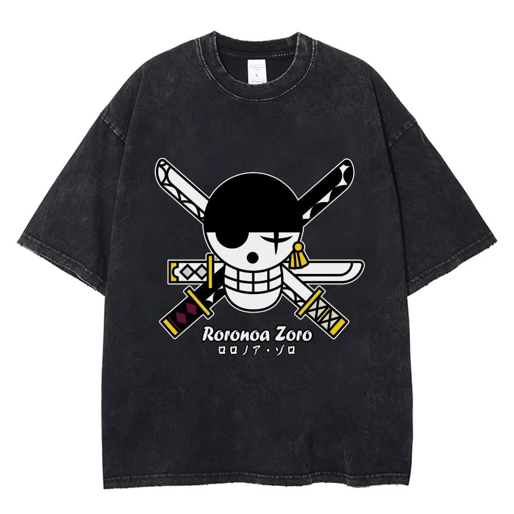 Men T-Shirts Anime Print Streetwear