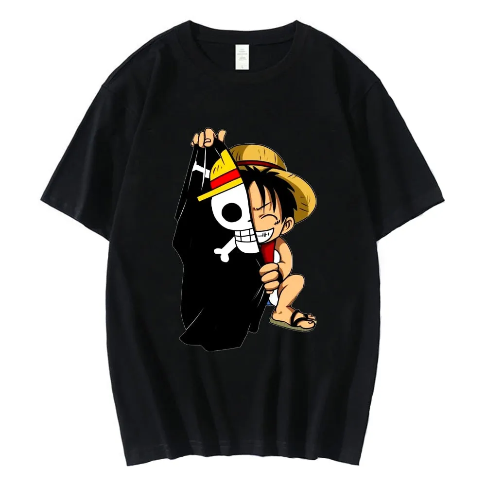 Men T-Shirts Anime Print Streetwear