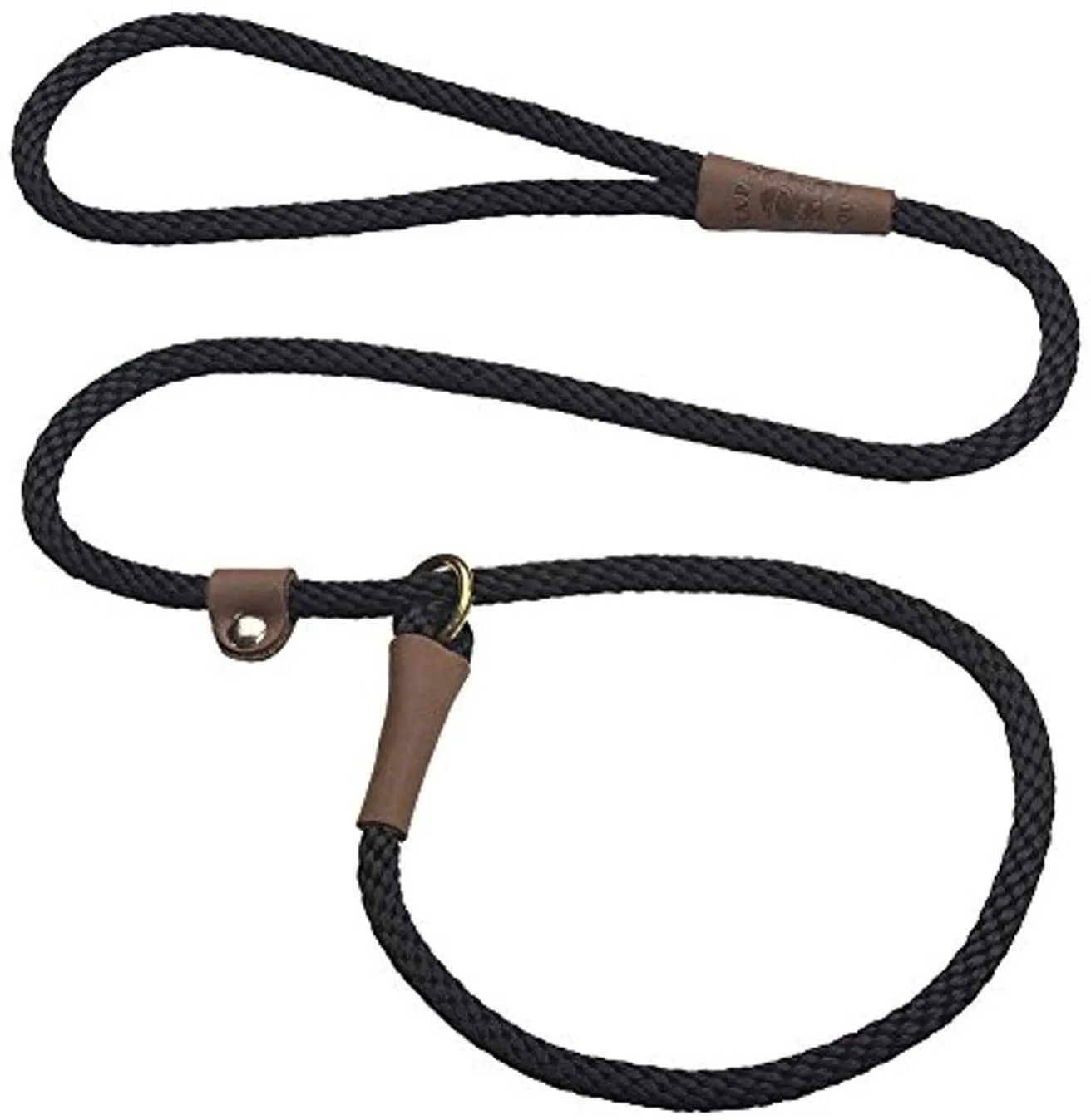 Mendota Rope Slip Lead Black
