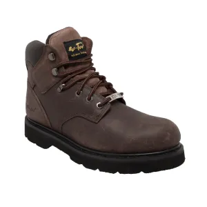 Men's 6" Steel Toe Work Boot Brown - 9328