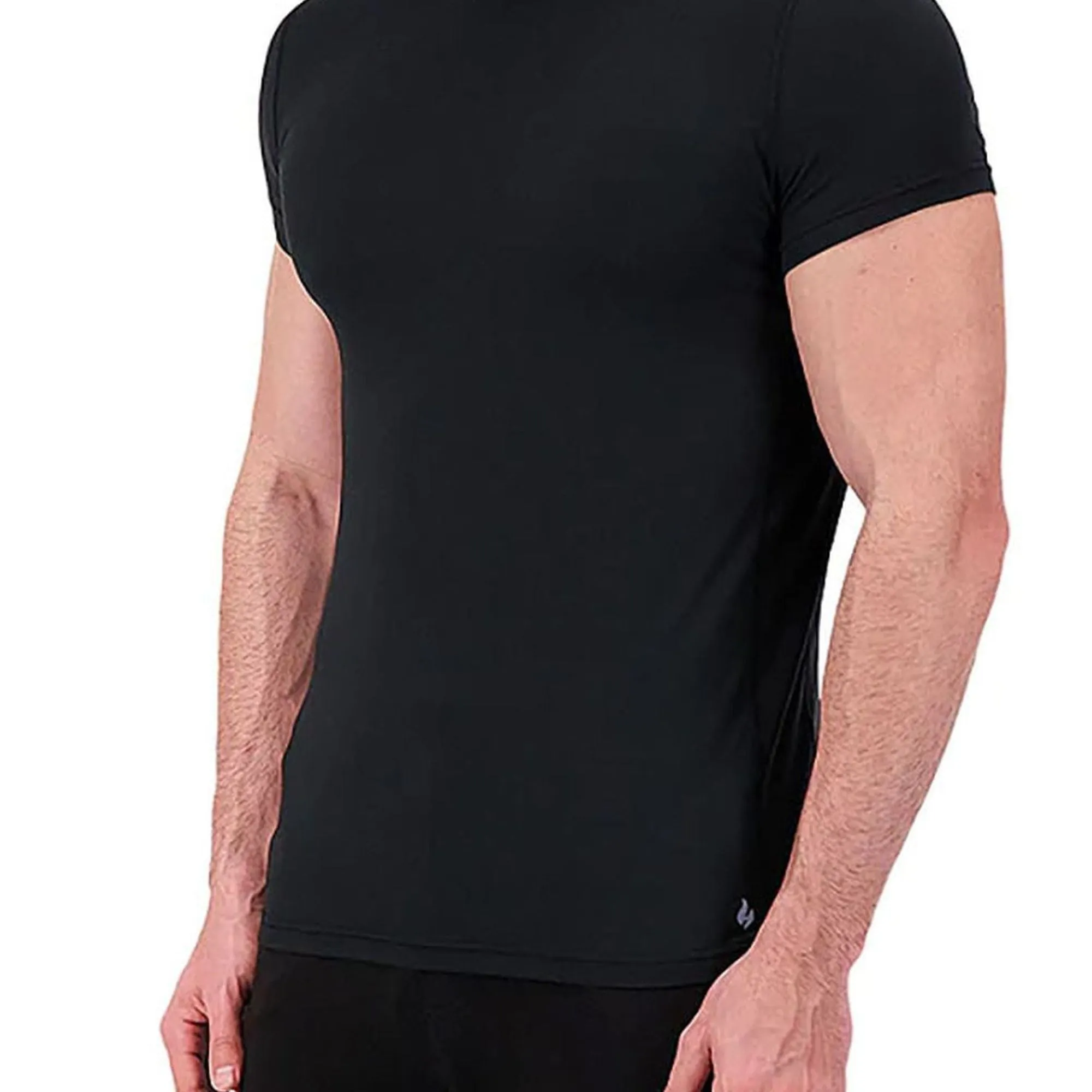 Mens Breathable Thermal Short Sleeve T-Shirt for Winter