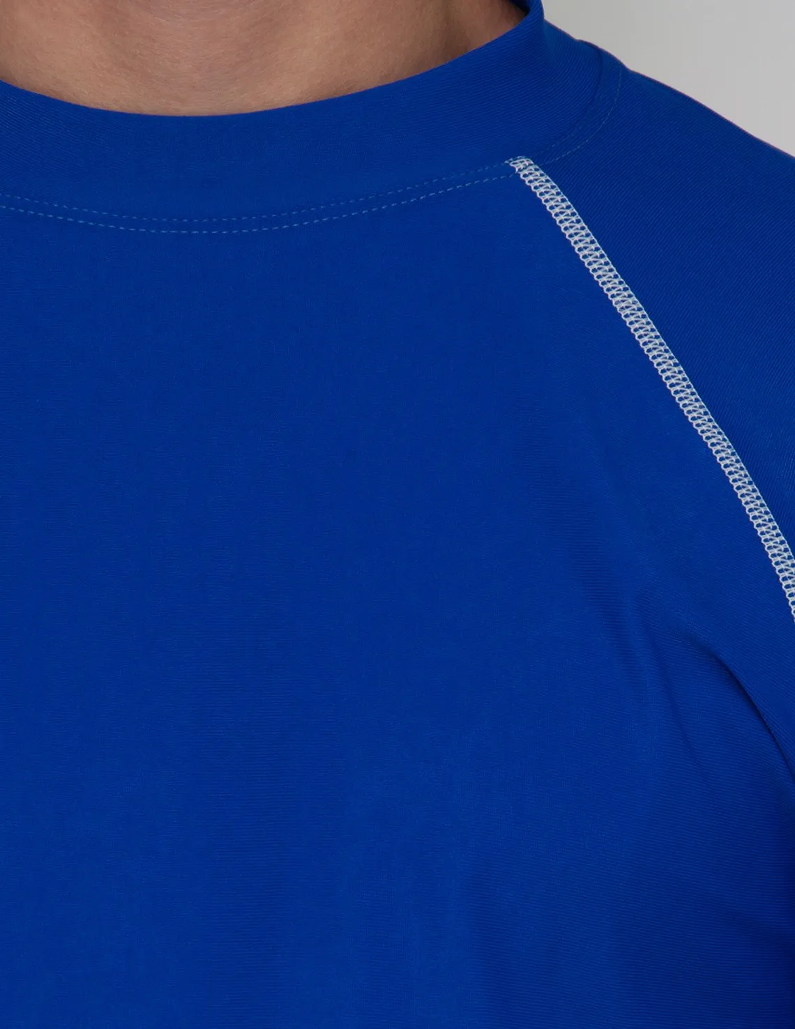 Men's  Chlorine Resistant Short Sleeve Rash Guard - Black