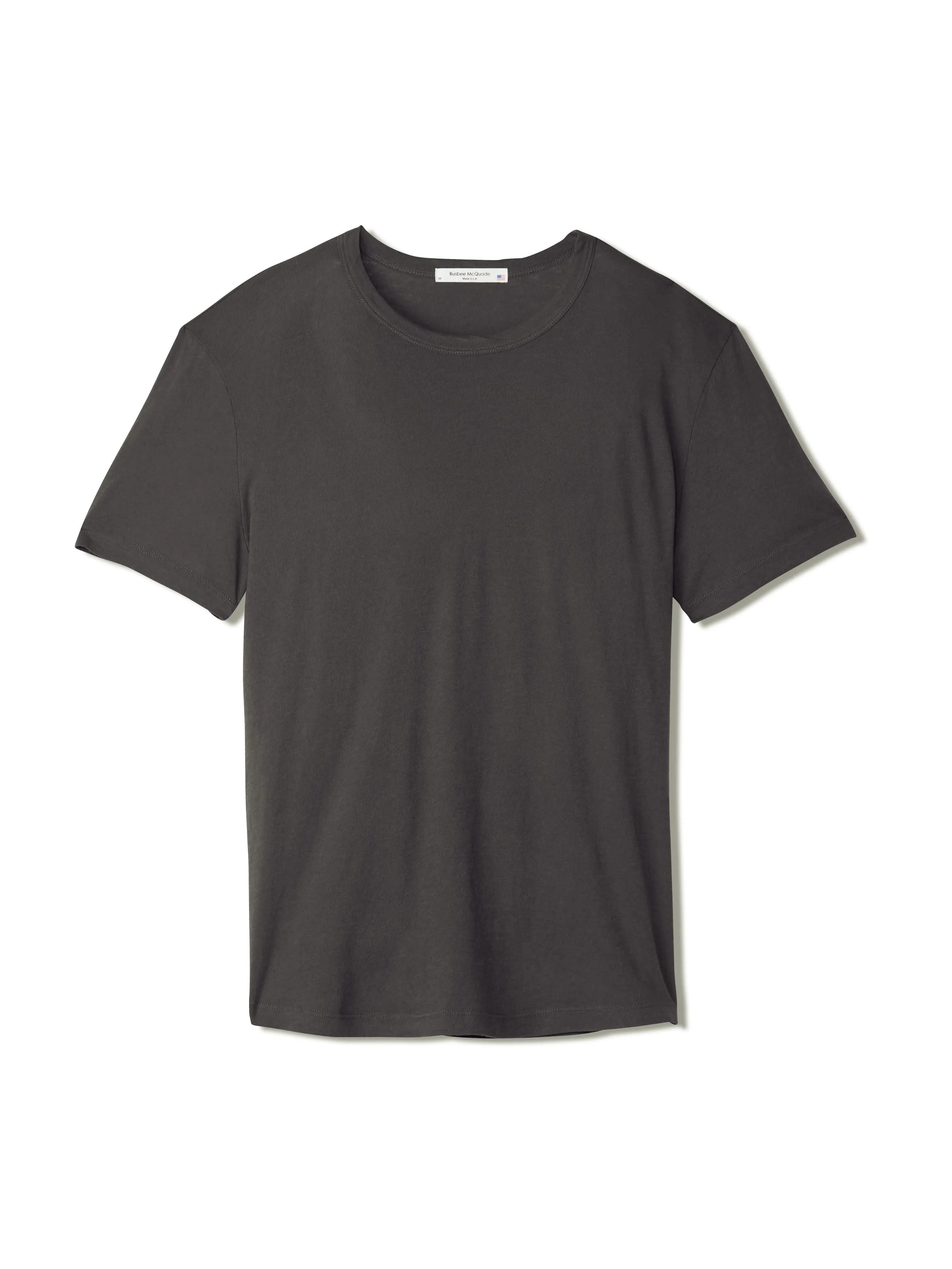 men’s cotton cashmere tee - carbon