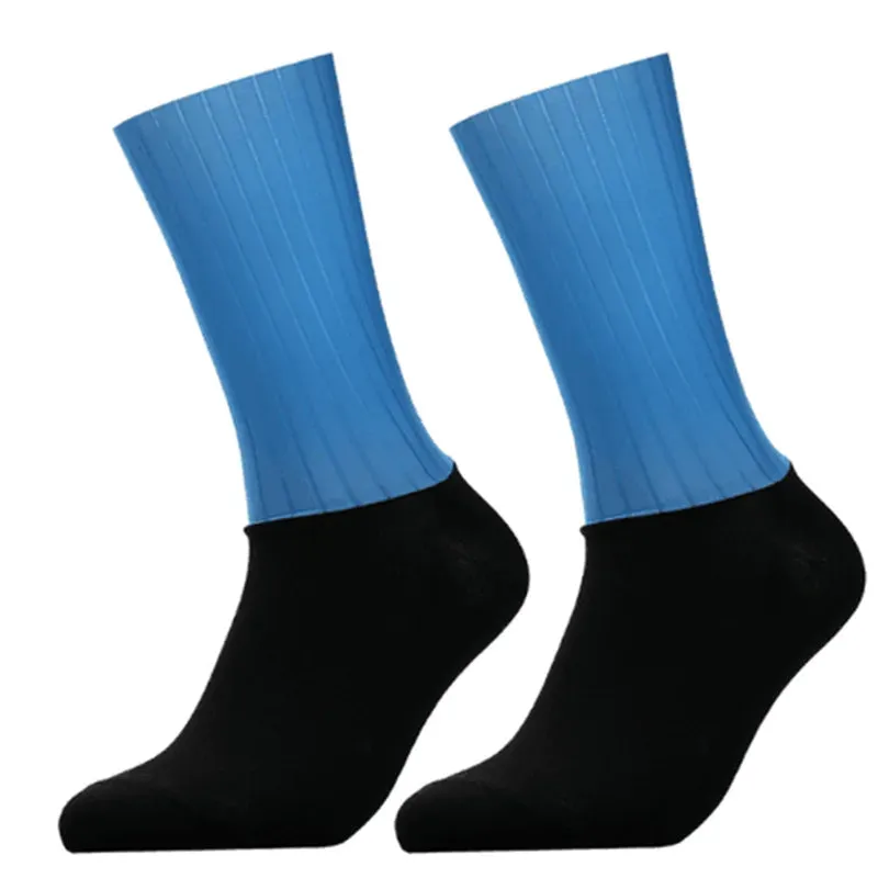 Men's Knee-High Anti-Slip Silicone Aero Cycling Socks