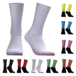 Men's Knee-High Anti-Slip Silicone Aero Cycling Socks