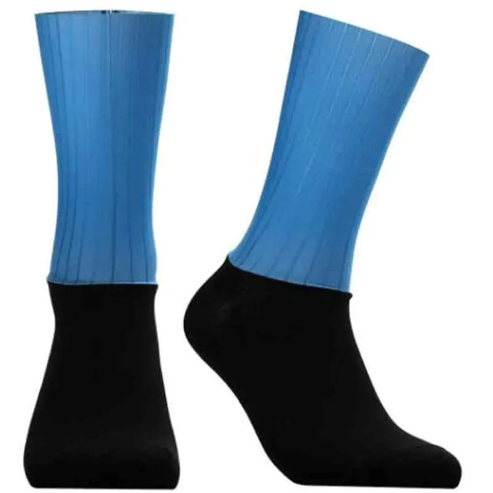 Men's Knee-High Anti-Slip Silicone Aero Cycling Socks
