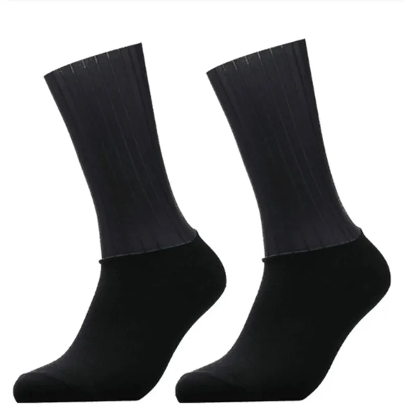 Men's Knee-High Anti-Slip Silicone Aero Cycling Socks