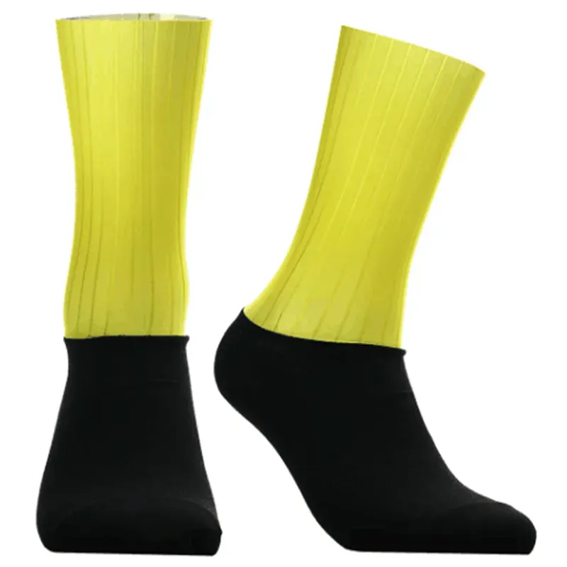 Men's Knee-High Anti-Slip Silicone Aero Cycling Socks