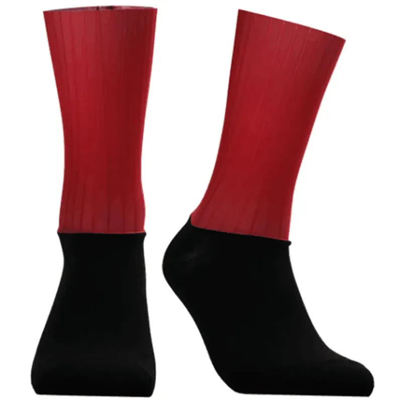 Men's Knee-High Anti-Slip Silicone Aero Cycling Socks