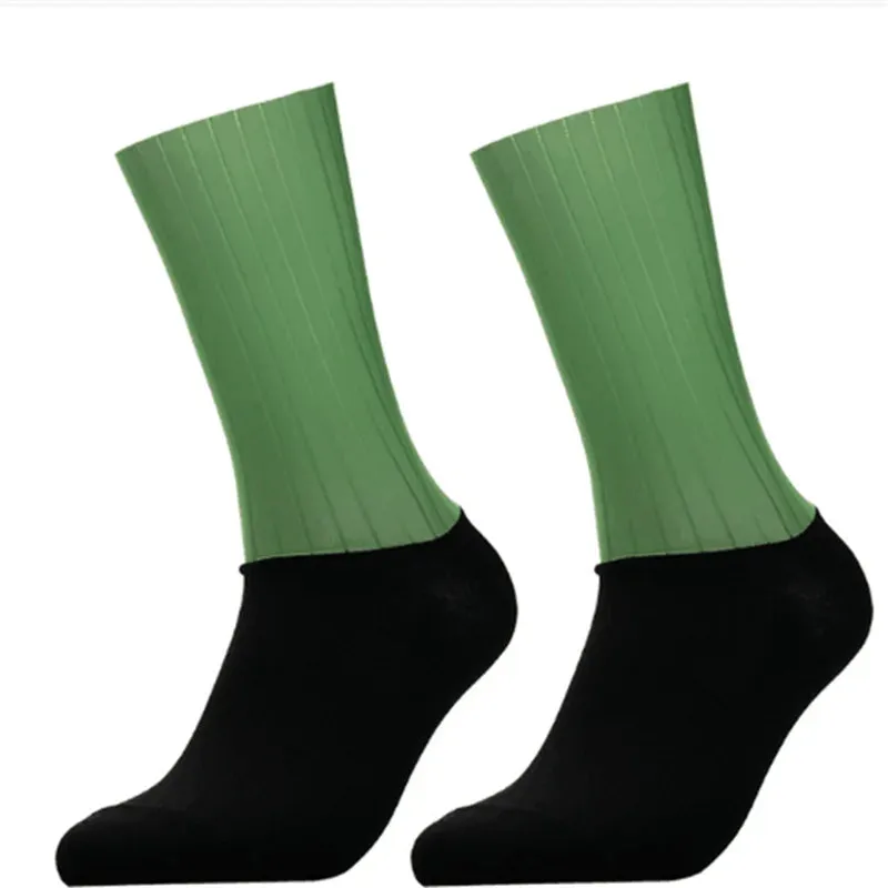 Men's Knee-High Anti-Slip Silicone Aero Cycling Socks
