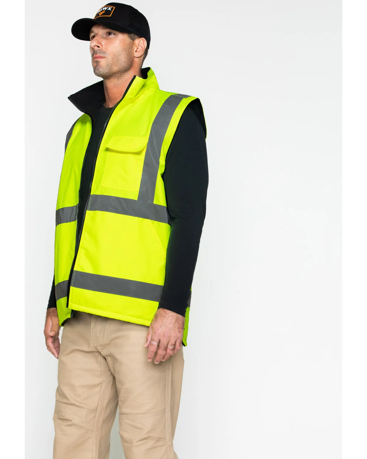 Men's Reversible Reflective Work Vest