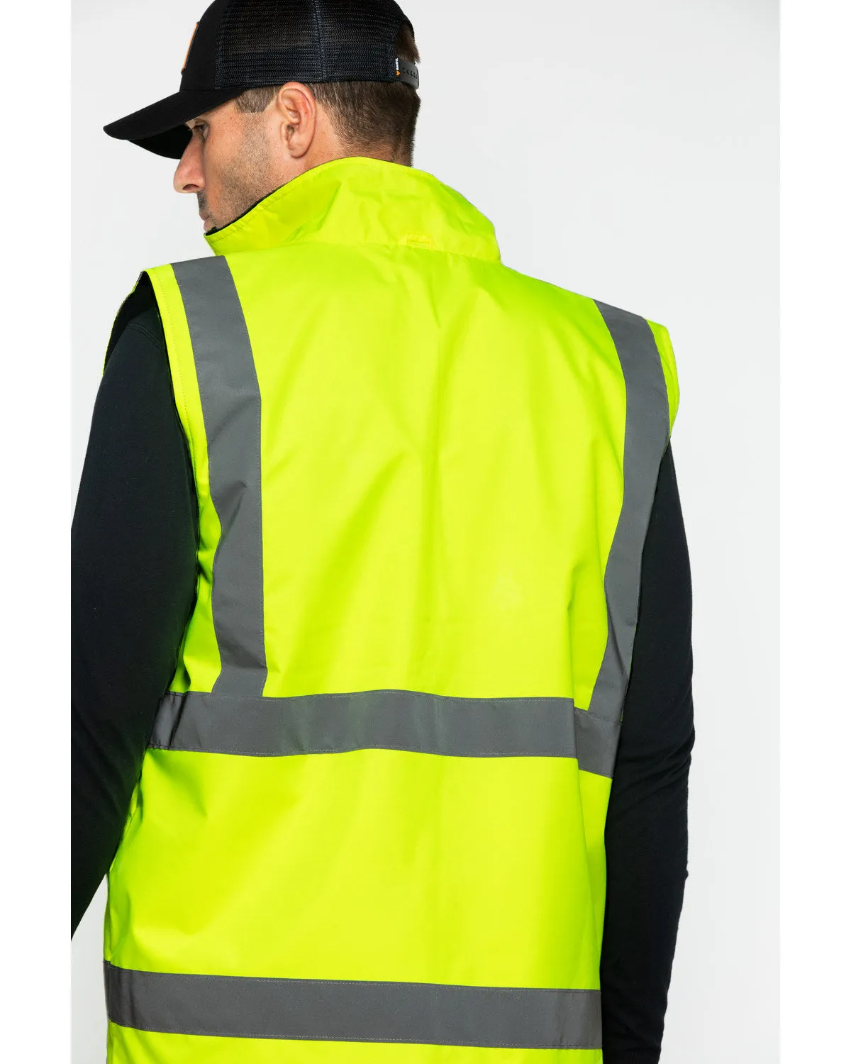 Men's Reversible Reflective Work Vest